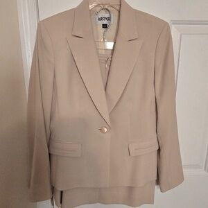 Cream Skirt Suit by Kasper - Size 6